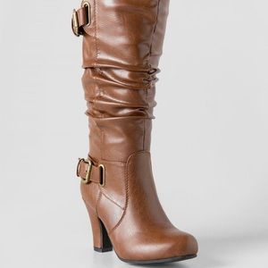 Francesca’s slouchy boot- Flora heeled boots